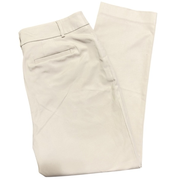 Dana Buchman Women’s Pants Size 12 Beige Stretch Cotton Blend Straight Leg - Picture 1 of 10
